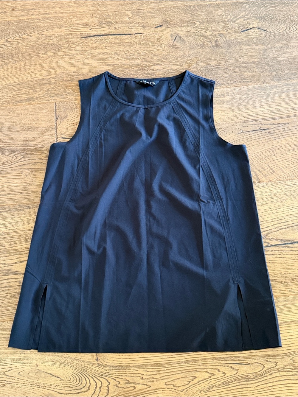 Athleta black Sleeveless Tunic Tank dri-fit type material small